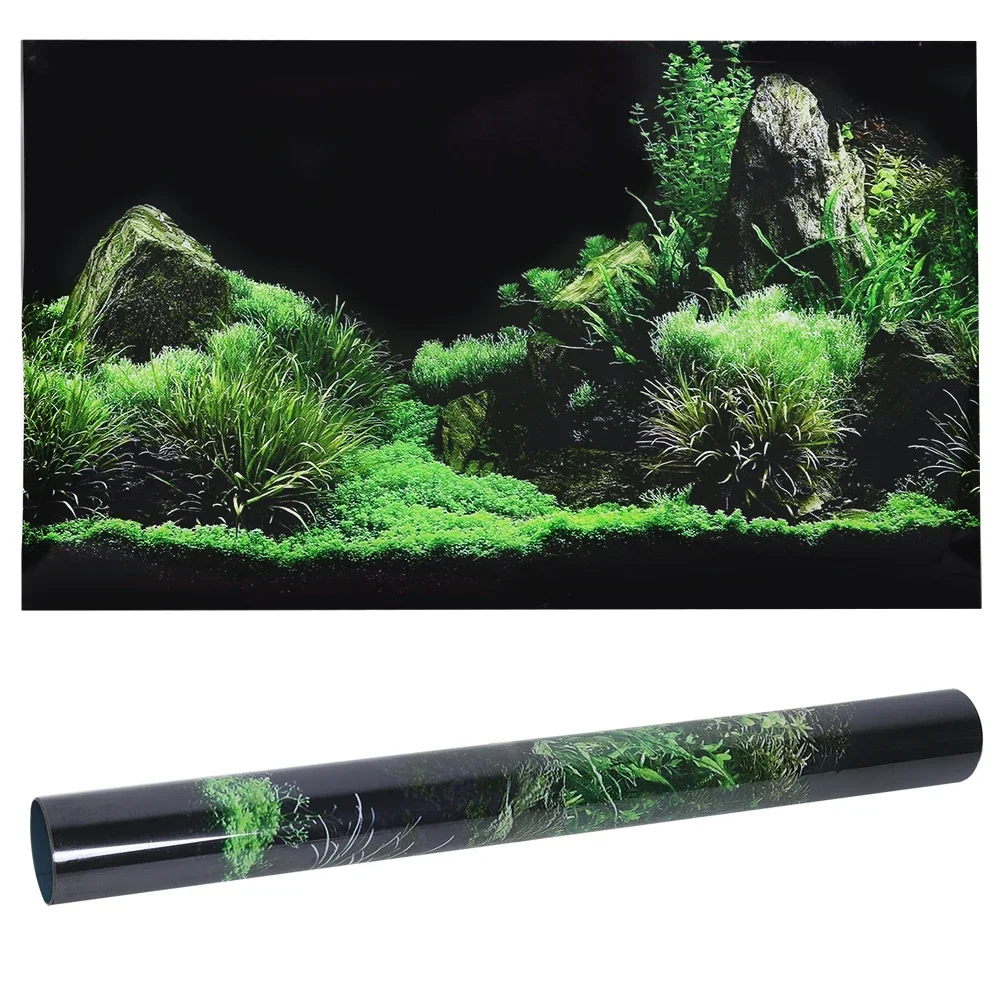 Planted Aquarium Aquascape - Background for Aquarium 3d Sticker Poster