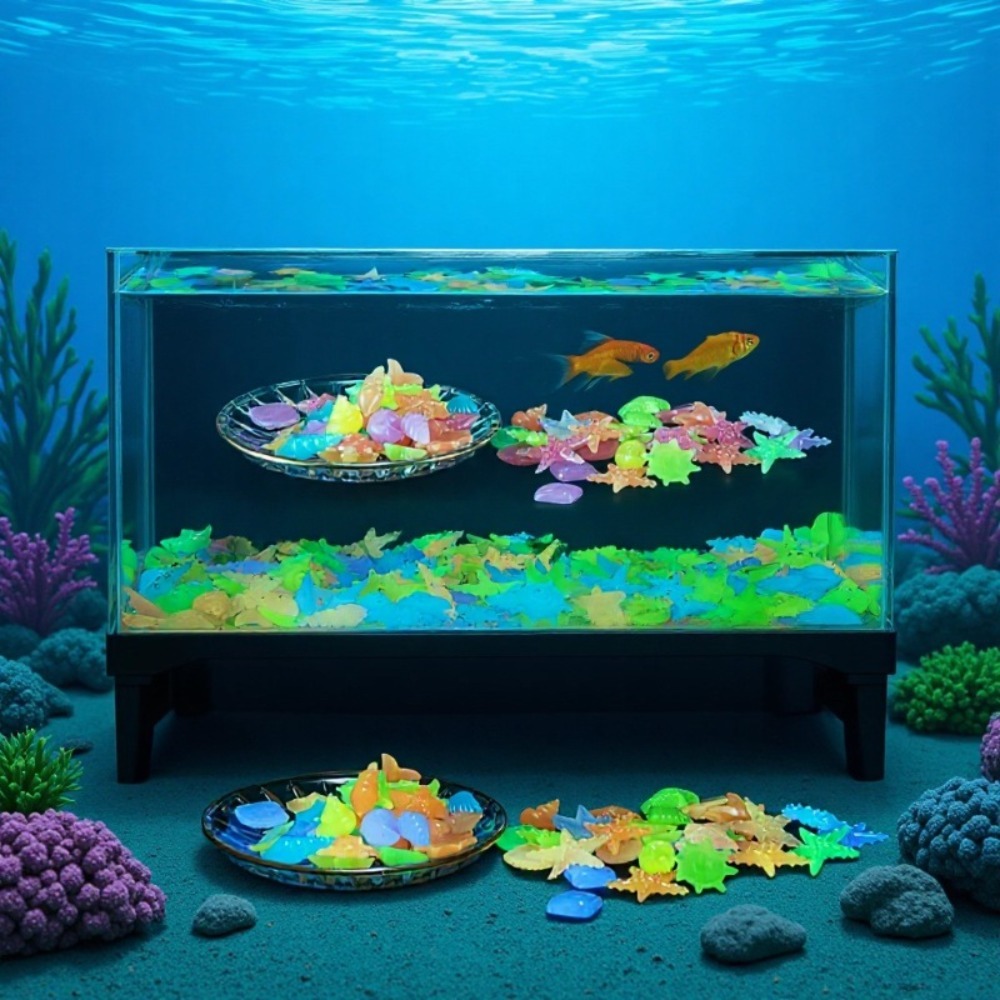 Planted Aquarium Equipment - Glowing Luminous Ocean Stones Fluorescent Conch