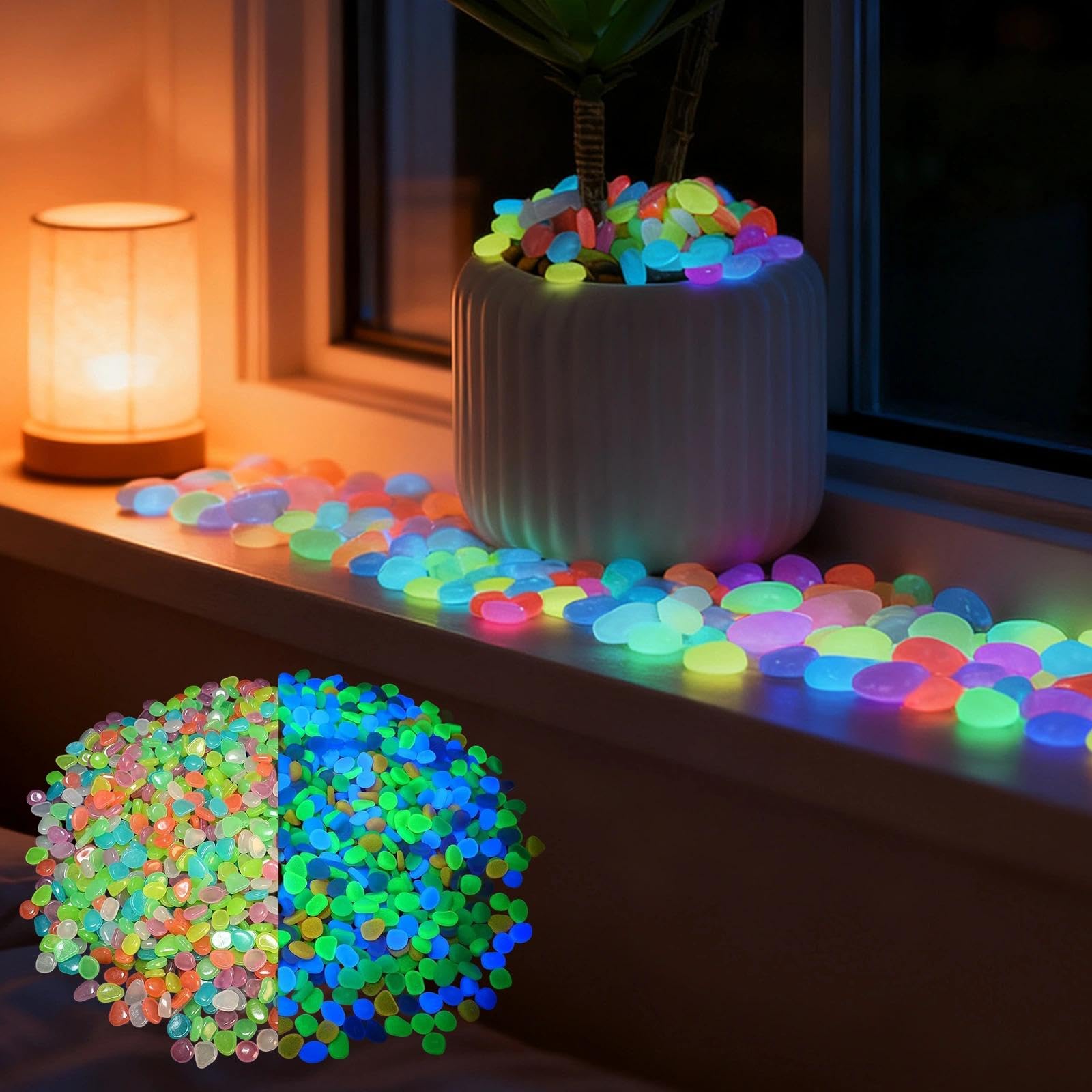 Aquarium Planting - Potted Plants Glow In The Dark