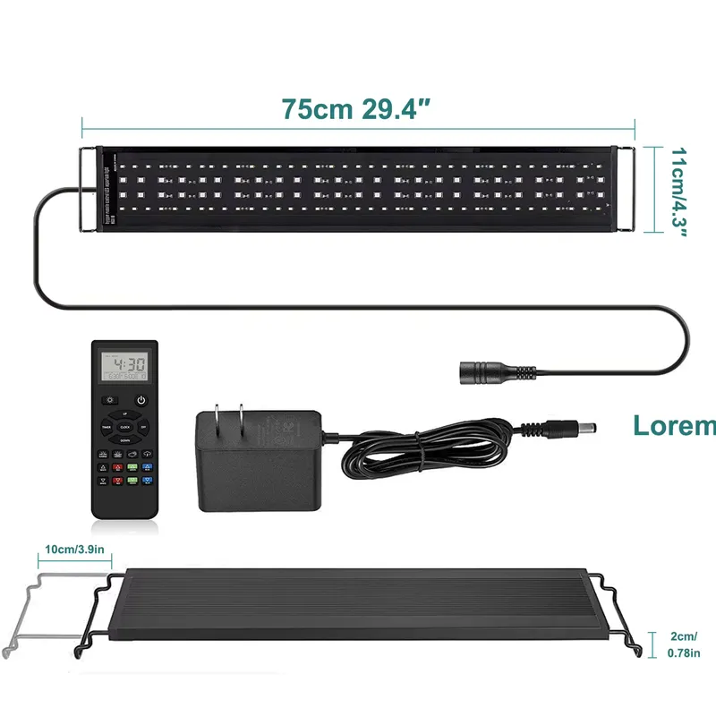 Planted Aquarium Hours - SIROKA 75cm Professional LED Fish Aquarium