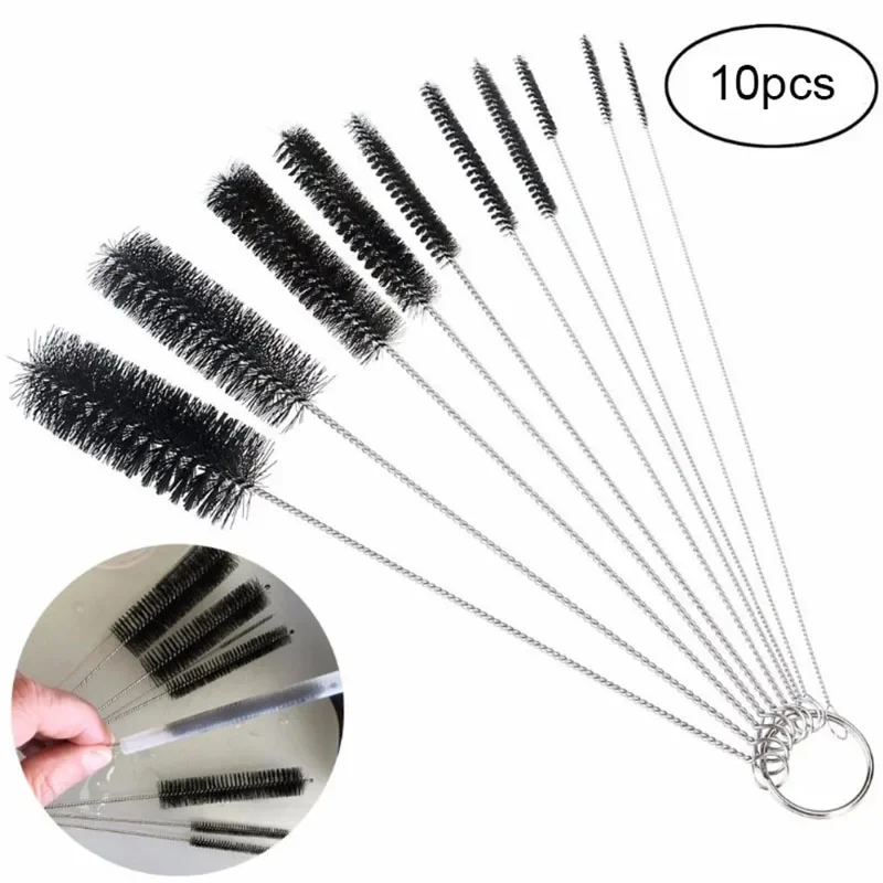 Planted Aquarium Tools - 10pcs/set Aquarium Tube Pipe Cleaning Brush