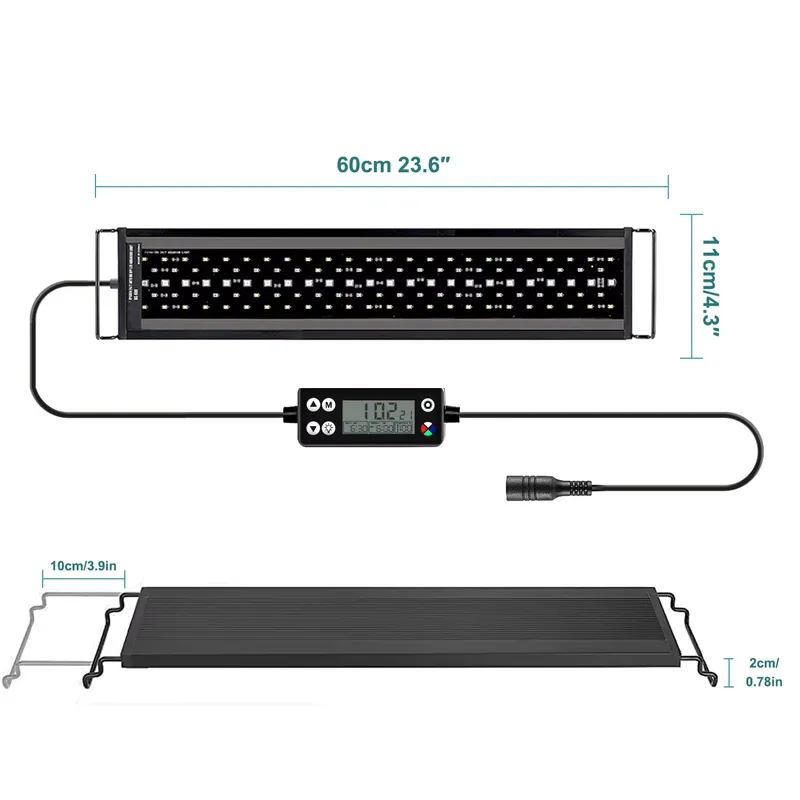 Planted Aquarium Hours - New 60cm Full Spectrum LED Aquarium