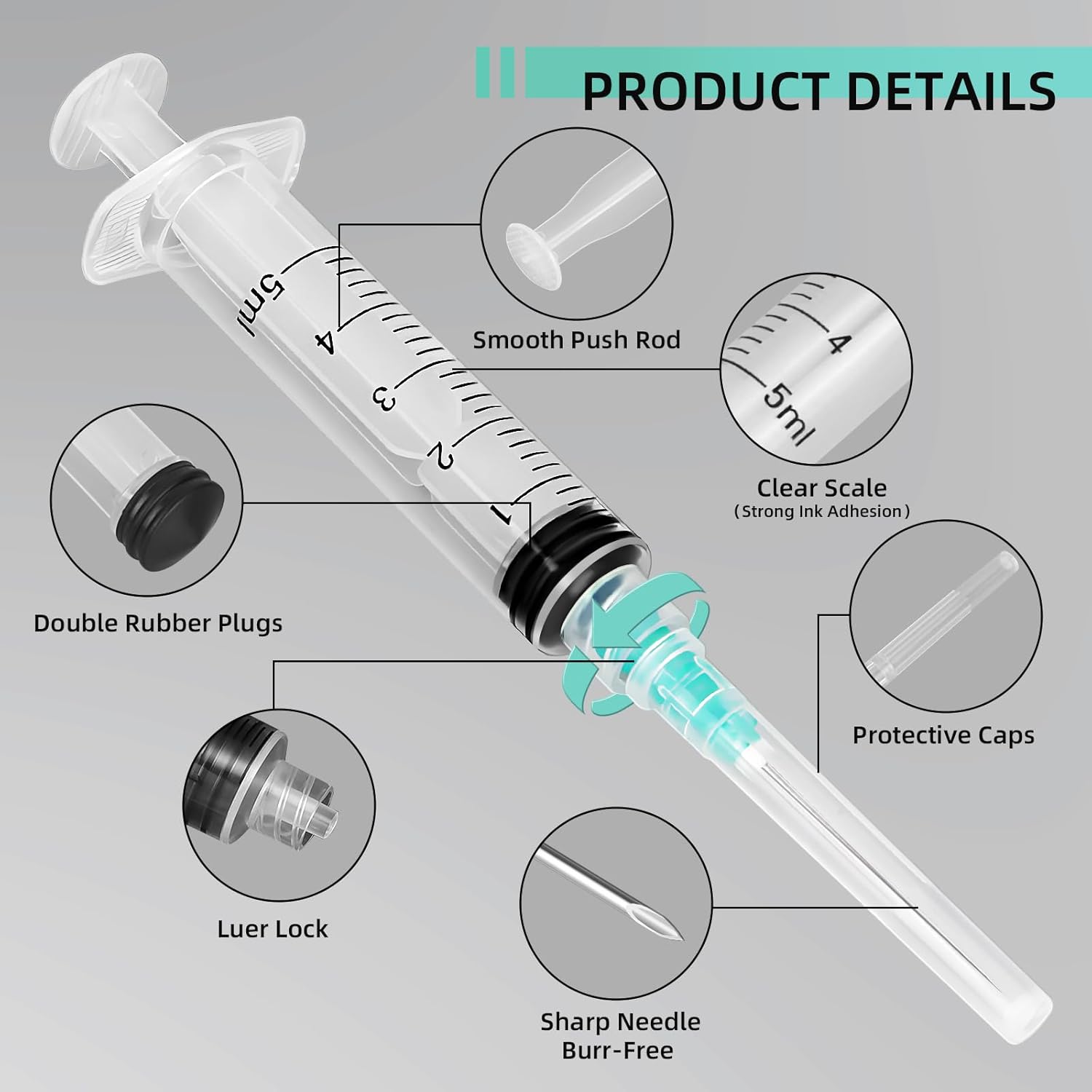 5ml Luer Lock Syringe, Suitabl - Planted Aquarium Equipment review and price