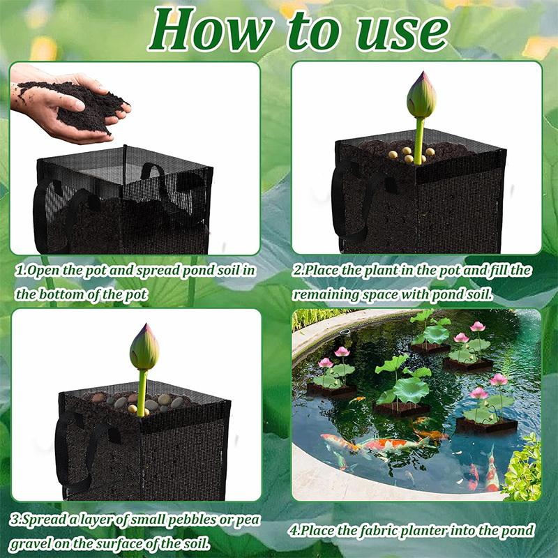 4 Pcs Black Mesh Pond Planting - Aquarium Planting review and price