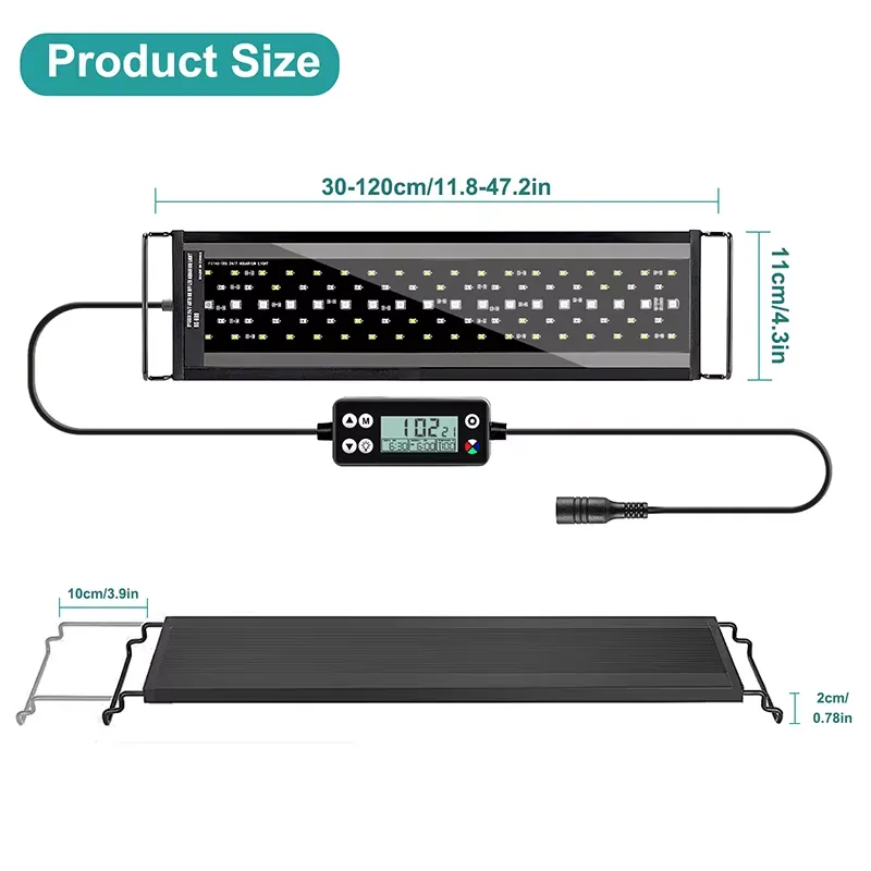 New 60cm Full Spectrum LED Aqu - Planted Aquarium Hours review and price