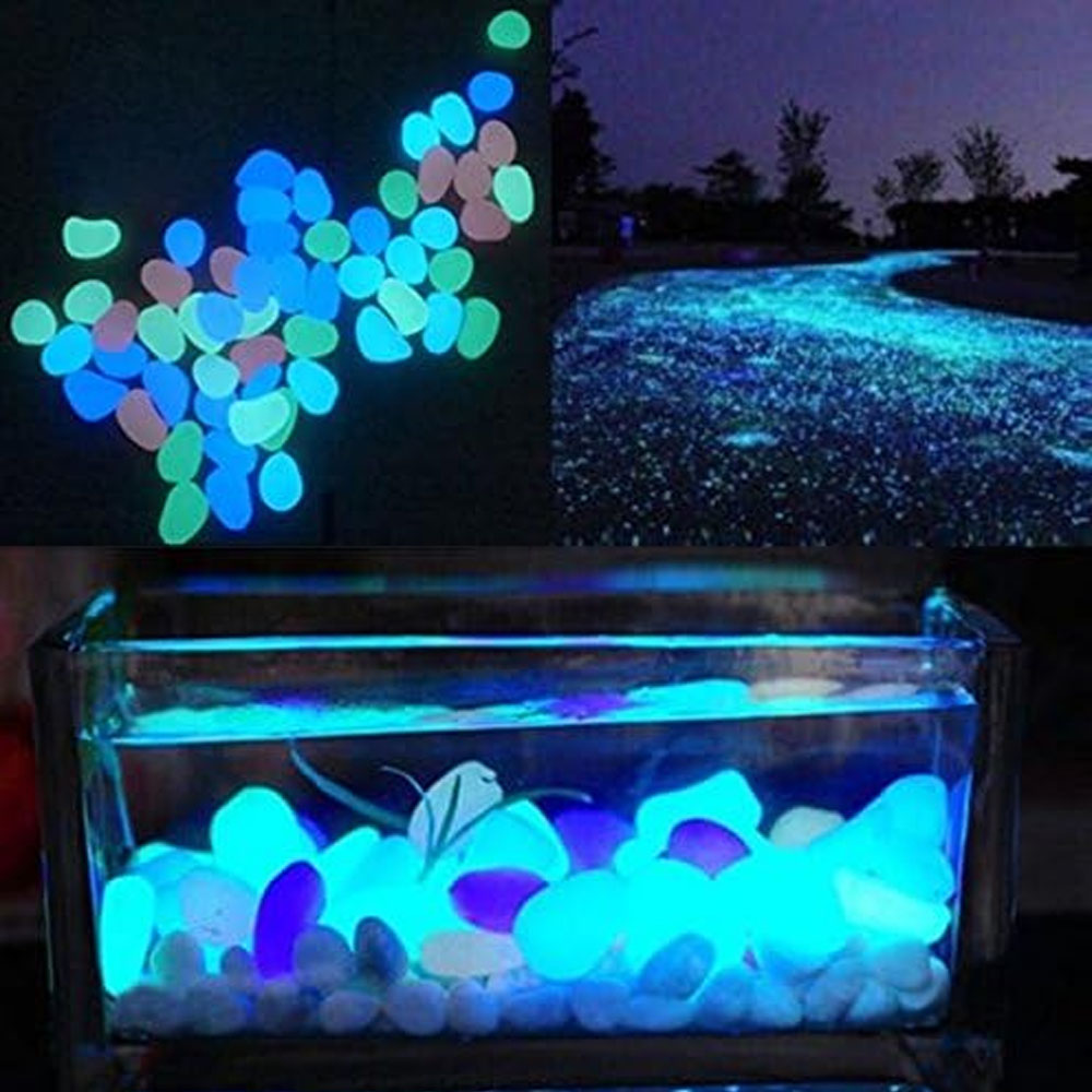 Fish Tank Rocks Glow Blue Pebb - Aquarium Planting review and price