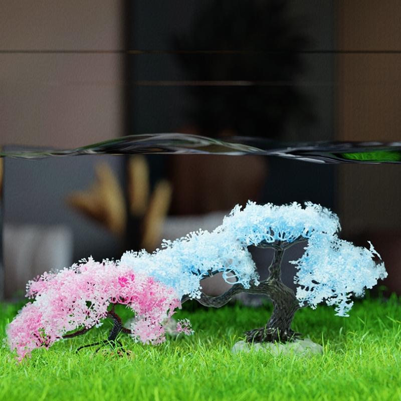 Simulated Tree Artificial Plas - Planted Aquarium Aquascape review and price