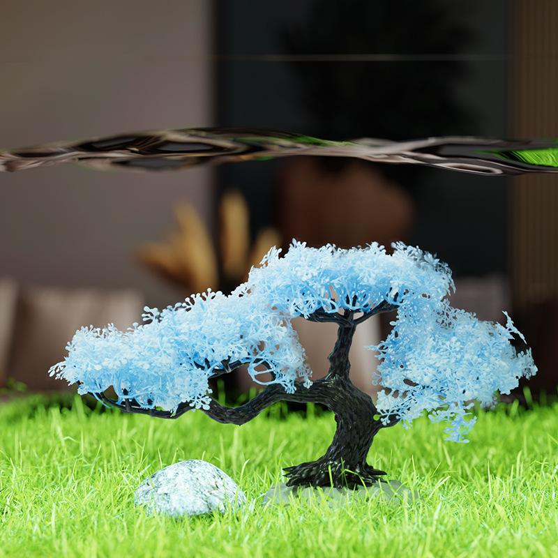 Simulated Tree Artificial Plas - Planted Aquarium Aquascape review and price