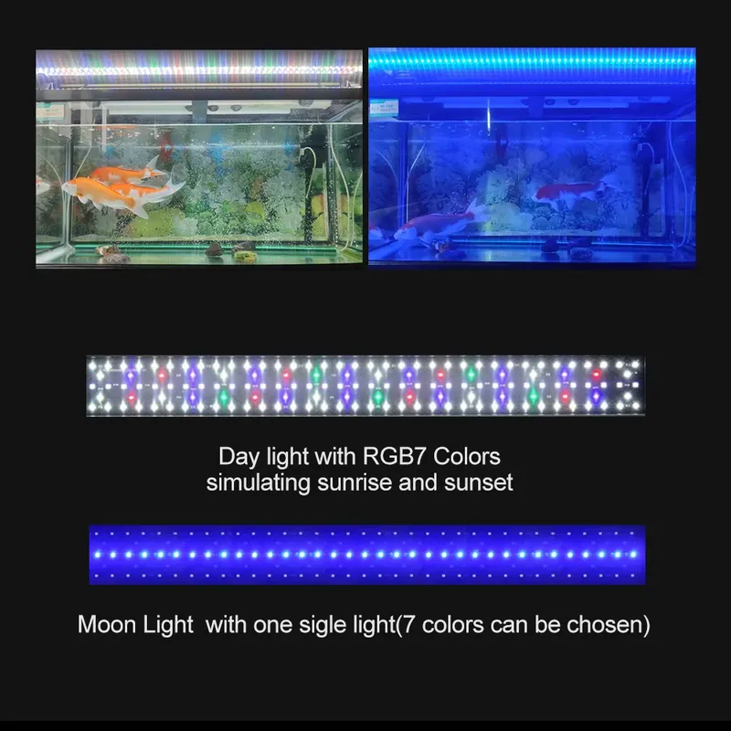RGB LED Aquarium Light 12-48 I - Planted Aquarium Hours review and price